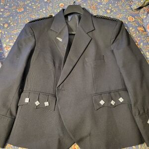 Men's Prince Charlie Jacket And Best, Formal Dress Shirt, And Traditional Kilt